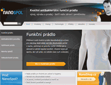 Tablet Screenshot of nanospol.cz